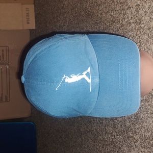 Callaway Golf Embroidered Golfer Power Swinging Strapback Blue Hat Cap